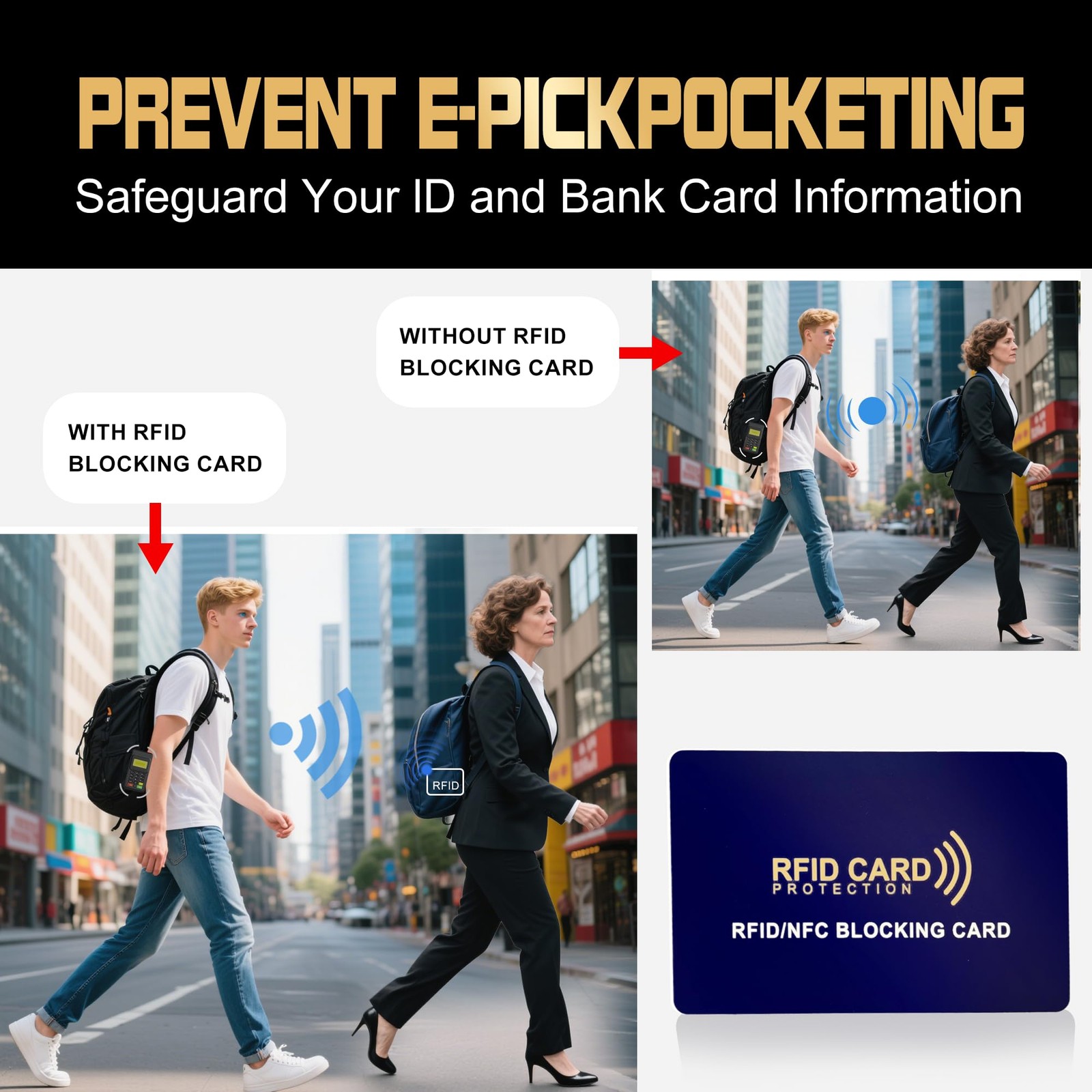 5-Pack RFID Blocking Cards | Contactless NFC/RFID Credit Card Passport Prote…