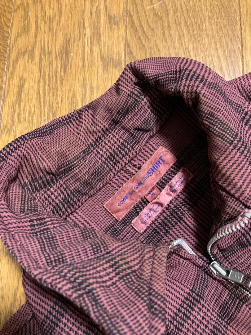 USED 00S COMME DES GARCONS SHIRT POLYESTER SHRINK GARMENT-DYED JACKET SWING TO