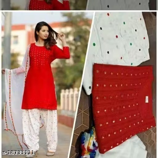 Readymad Chiffon Kurta/kurti With Palazzo Set for Women’s Party Festive Outfit