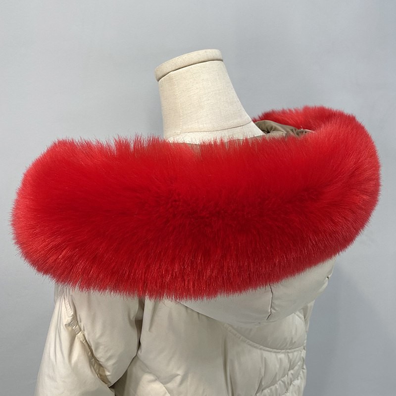 Women’s Coat Collar Detachable Fur Collar Winter Simulation Fox Fur Universal