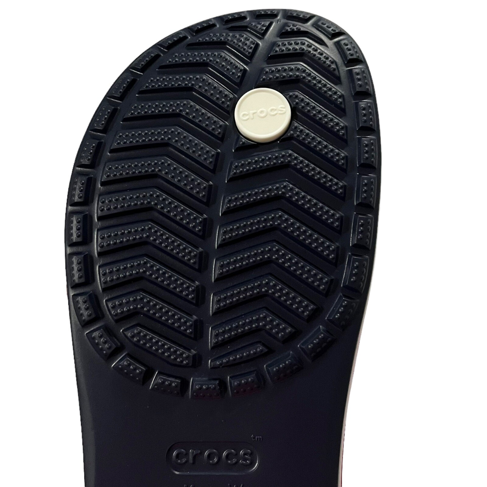 Crocs Bayaband Womens Flip Flop Sandal Sz 9 Navy Blue Water Friendly Lightweight