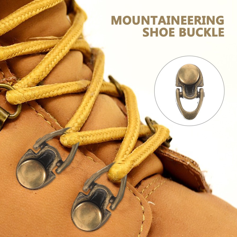 20 Pcs Boot Shoe Lace Hook Boots Buckles Eyelets Hooks DIY Repair Kit
