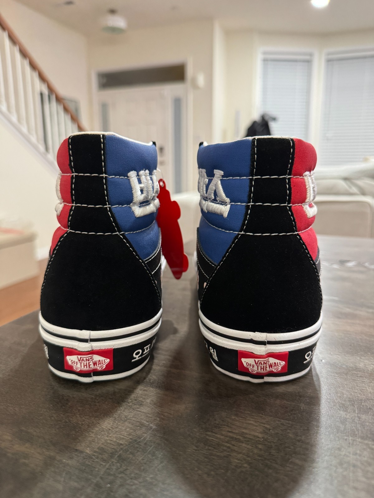 Vans SK8-HI ‘Koreantypgrphy’ Blue red (SKU VN0A32QG9HW) Men size 7.5 – 13