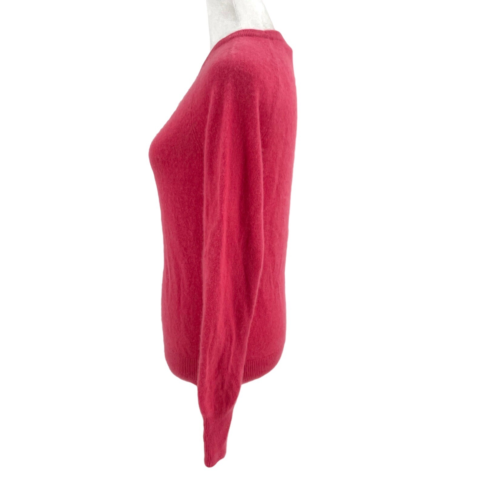 Equipment 100% Cashmere Crew-Neck Long Sleeve Sweater Bright Pink size Small