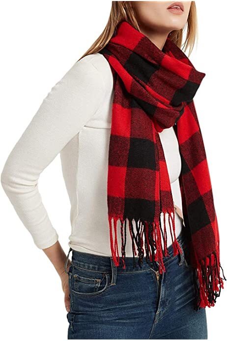 Winter Warm 100% Cashmere Plaid Scarf High Quality Scotland Made Wool Scarves