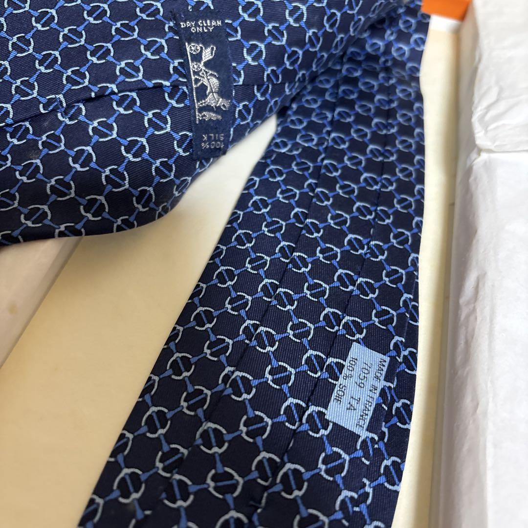 Hermes Tie – Used Long-Term Storage No Returns or Claims Accepted