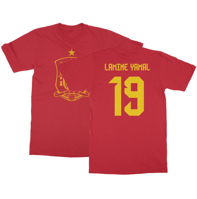 Spain Soccer Cup Fan – Lamine Yamal 19 Jersey Style Unisex T-Shirt