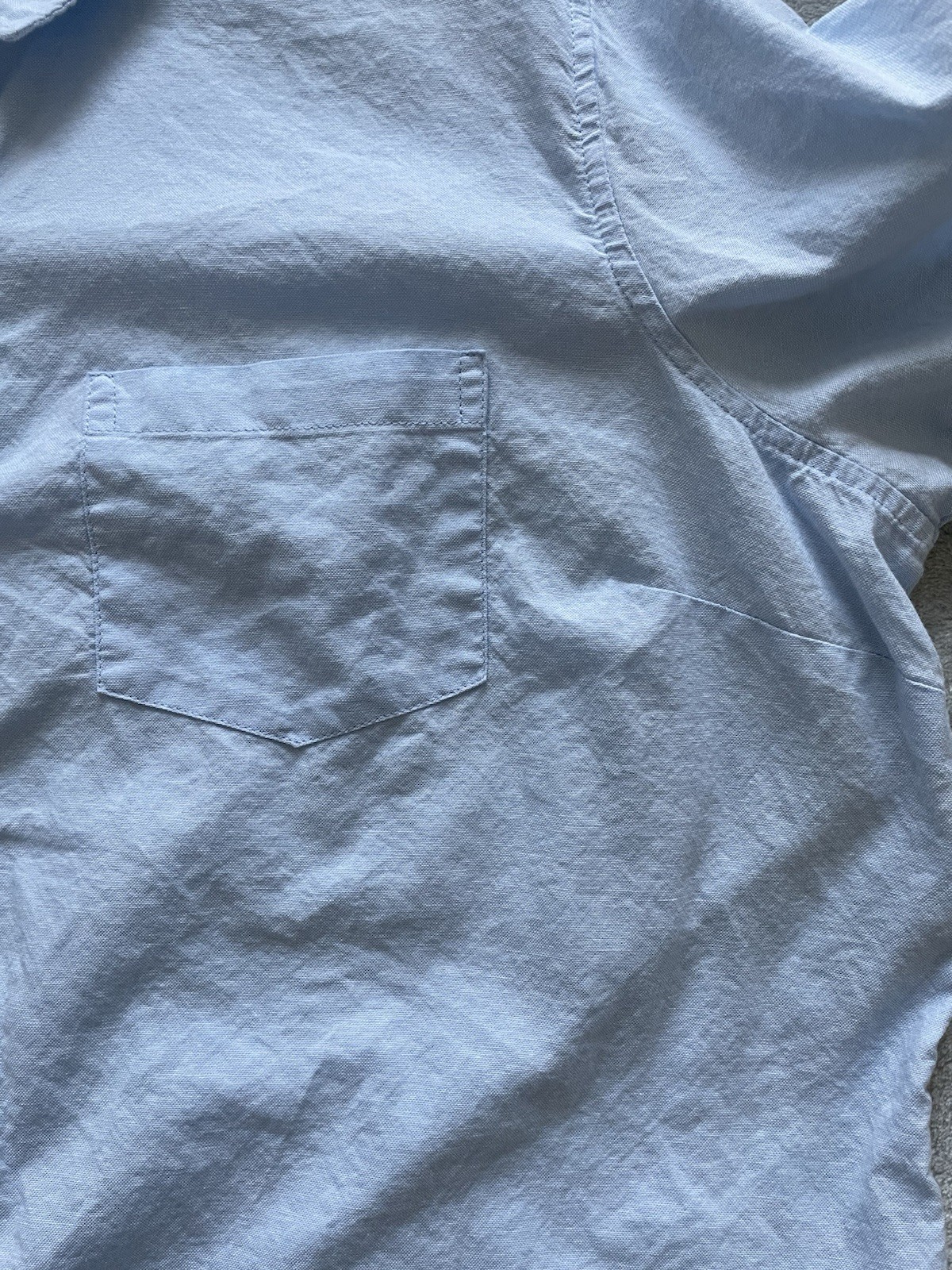 Old Navy Classic Women’s Shirt XXL Blue Oxford Button Front 100% Cotton Top