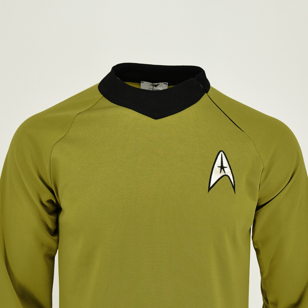 The Original Series Captain Kirk Gold Shirts TOS Spock Blue Red Uniforms Costume