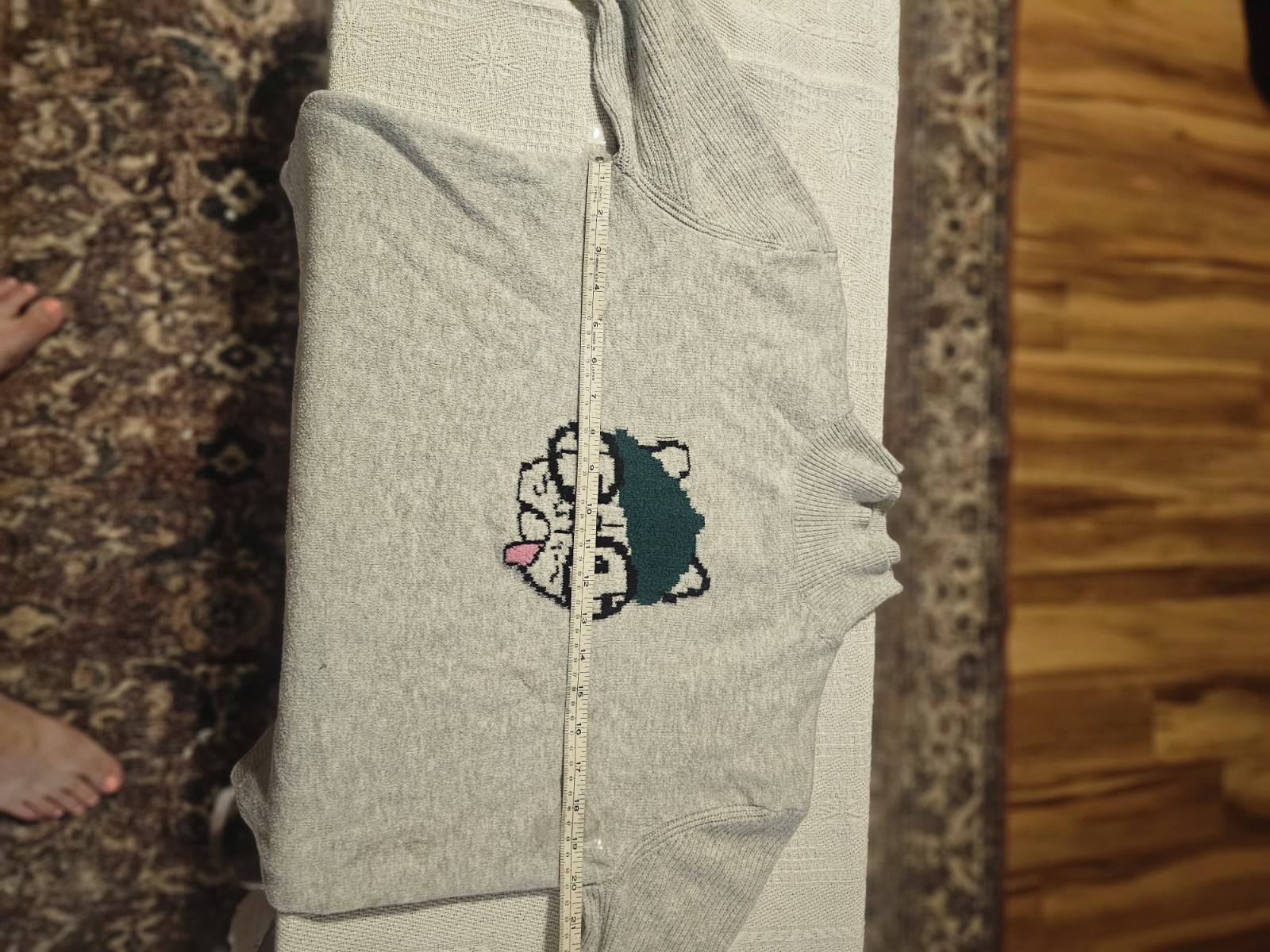 Loft French Bulldog Mockneck Puppy Dog Sweater Soft Cozy Cute Medium