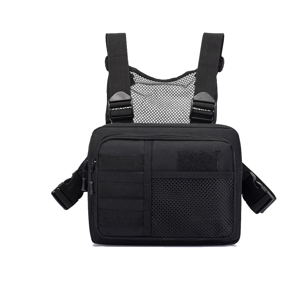 Tactical Combat Chest Rig Bag Vest Bags Front Pouch Recon Concealed Carry Pouch