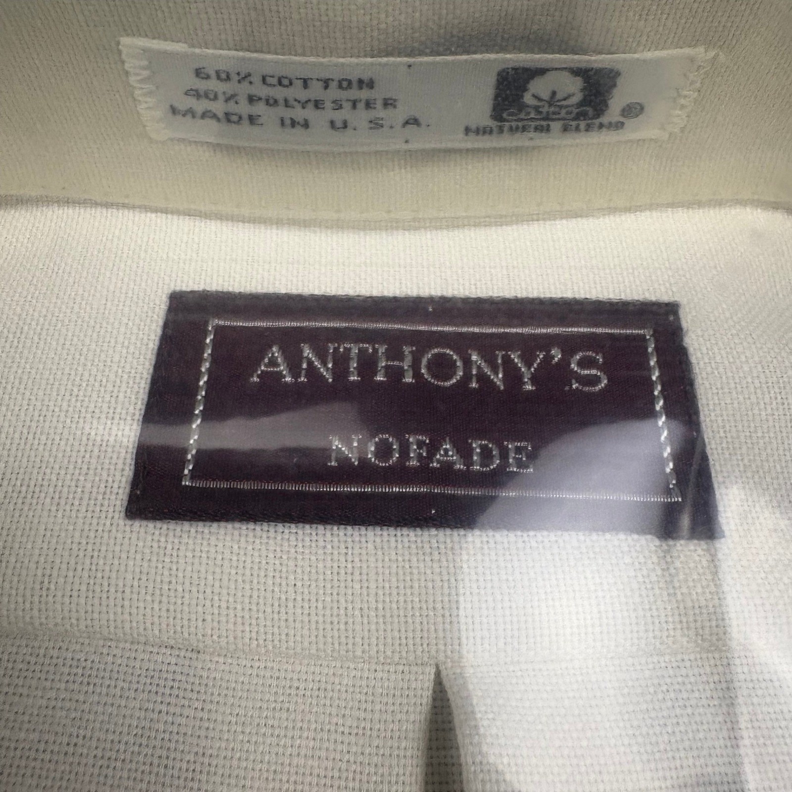 Anthony’s Nofade Natural Blend Oxford Men’s Short Sleeve Shirt – Size 17