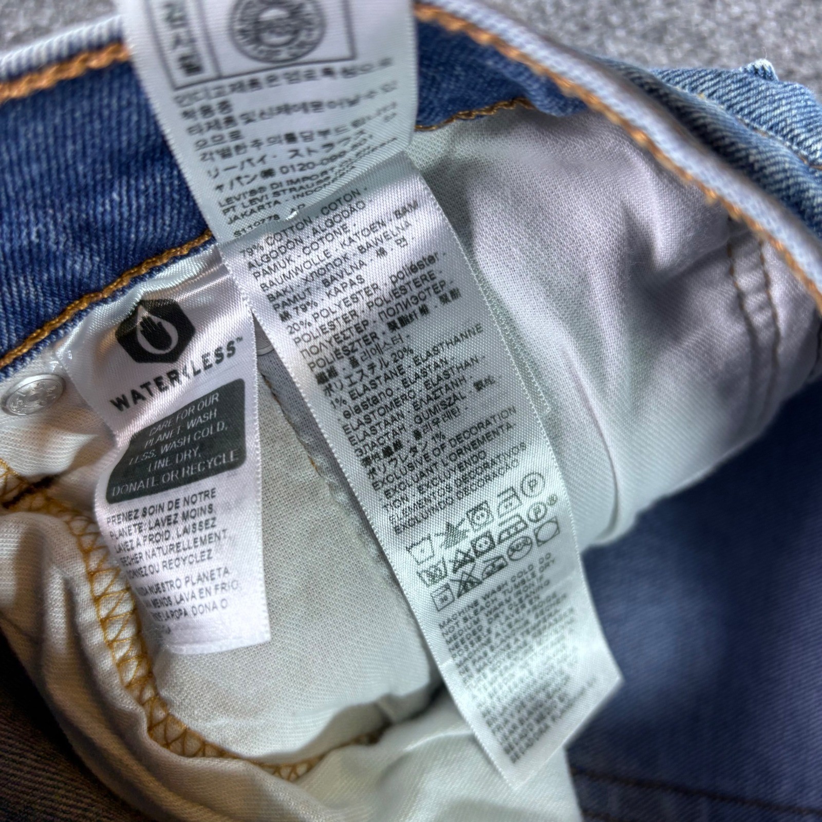 Levi’s 541 Athletic Taper Mens 31×32 Blue All Seasons Tech WaterLess Jeans