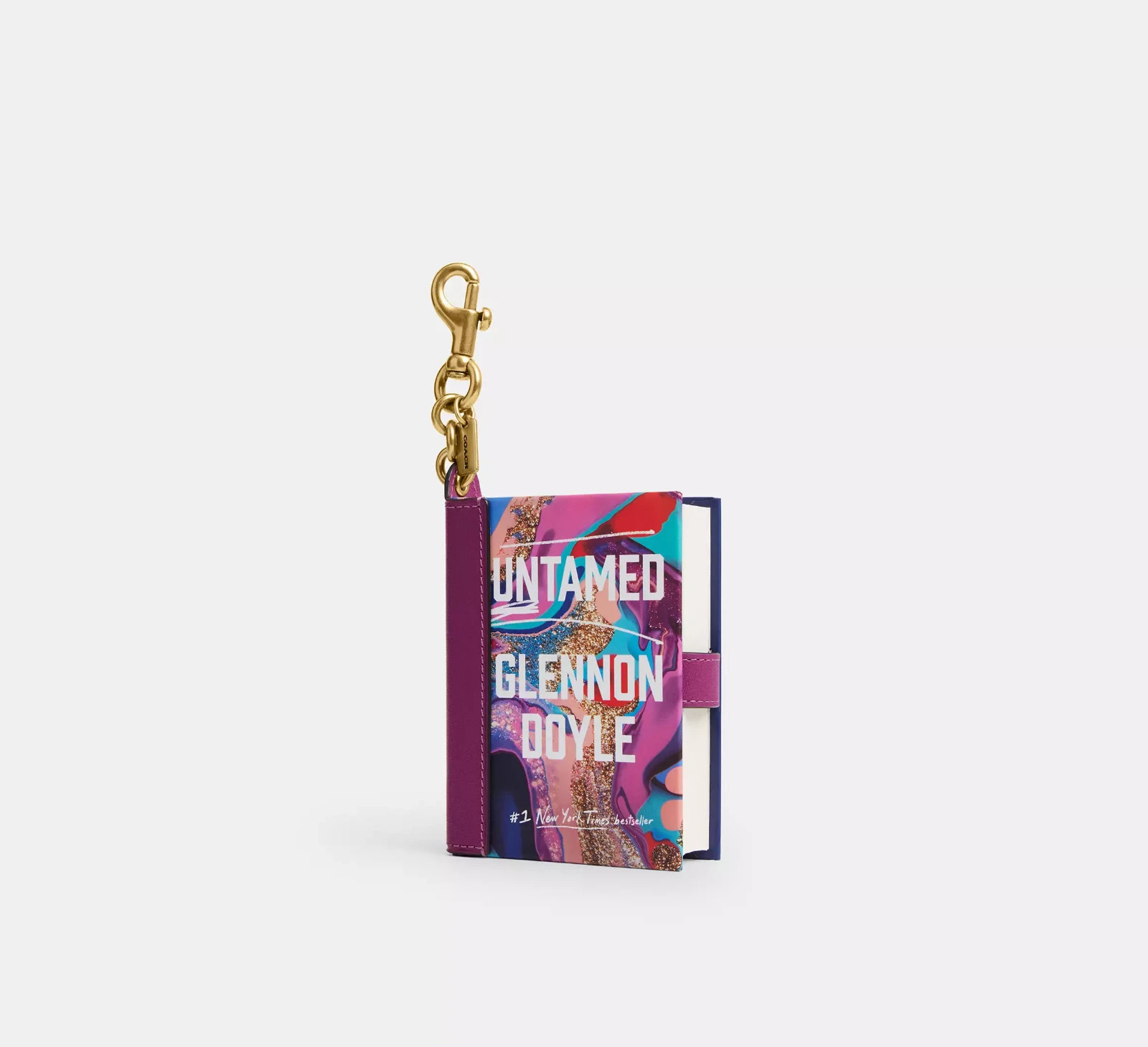 Coach – Untamed Book Bag Charm CFK44 NWT 📖✨ Glennon Doyle NYT #1 Best Seller