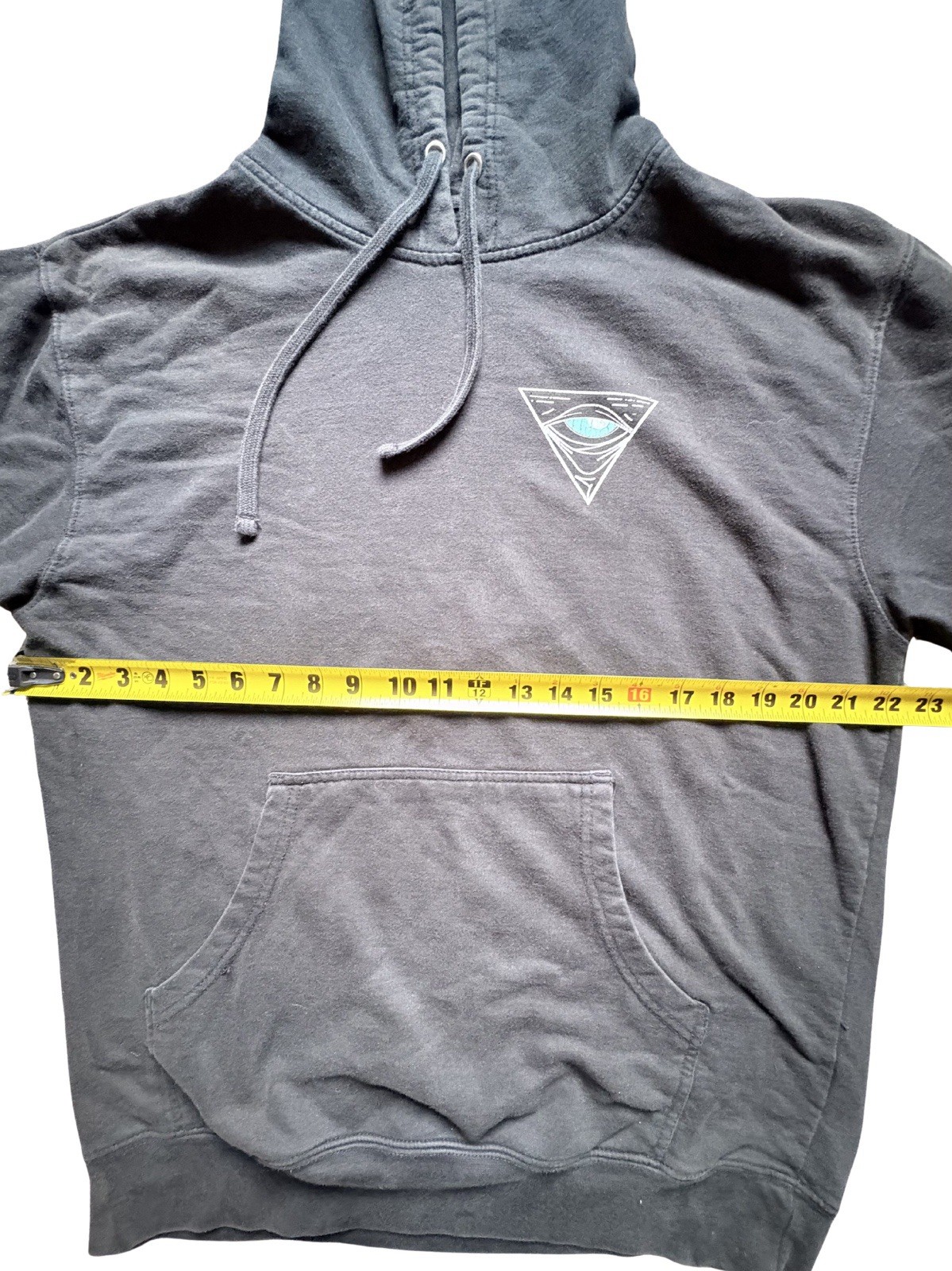 White Phosphor Time on Target Men’s Black Pullover Hoodie Graphic Logo L
