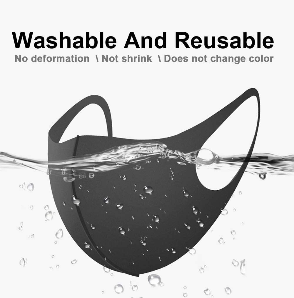 Black Fashion Face Mask Washable 3D/ Ship within 24Hrs from USA