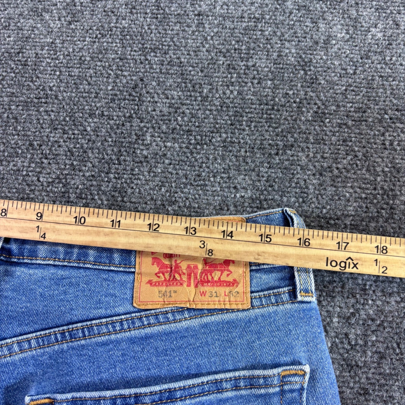 Levi’s 541 Athletic Taper Mens 31×32 Blue All Seasons Tech WaterLess Jeans