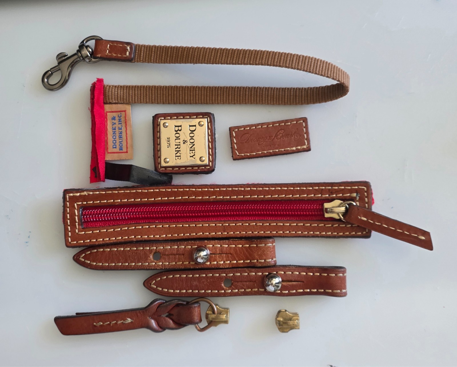 Dooney & Bourke Authentic Replacement Parts Hardware Zipper Logo Lot Pre-Owned
