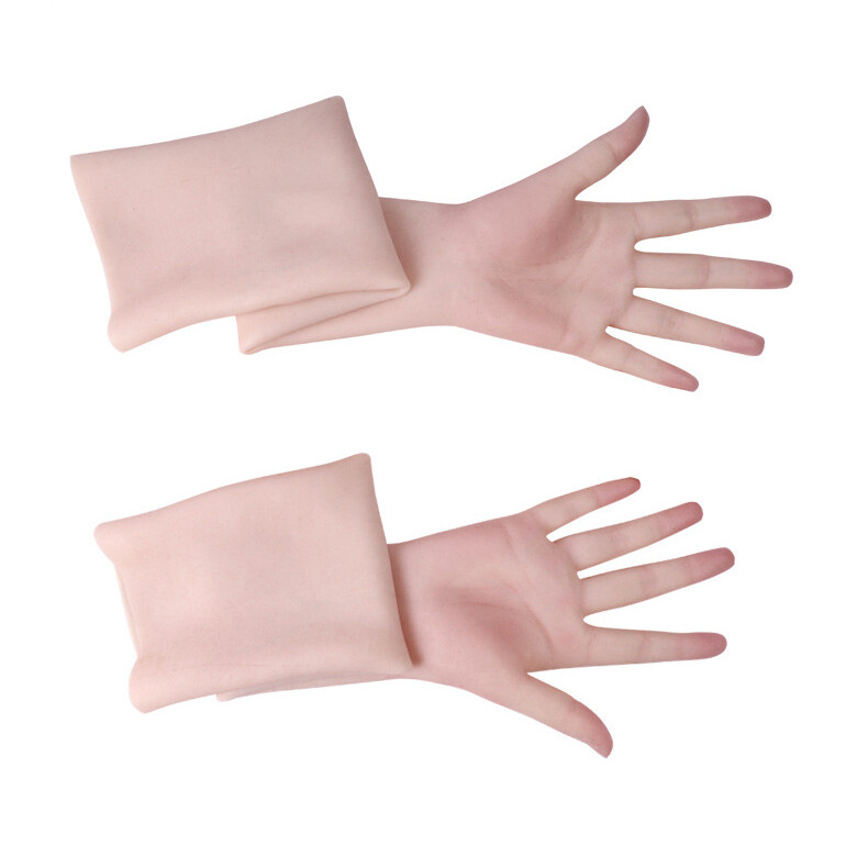 Realistic Silicone Glove Hand Skin Cover Scars Hand Sleeve Cosplay Crossdresser