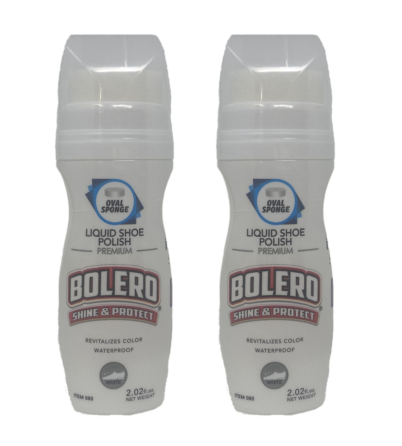 2 PK Bolero Liquid Shoe Polish Shine Protect Waterproof 60mL Color Renewal