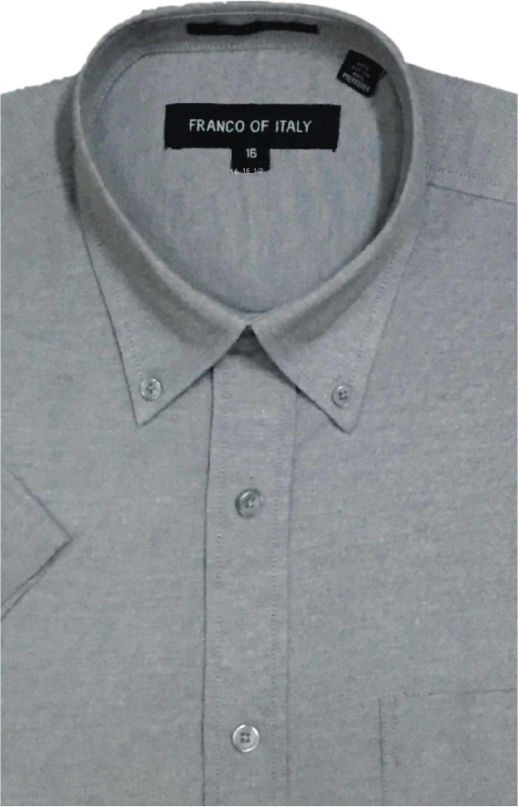 Men’s Short Sleeve Button Down Shirts Cotton Blend Oxford #SG02BS