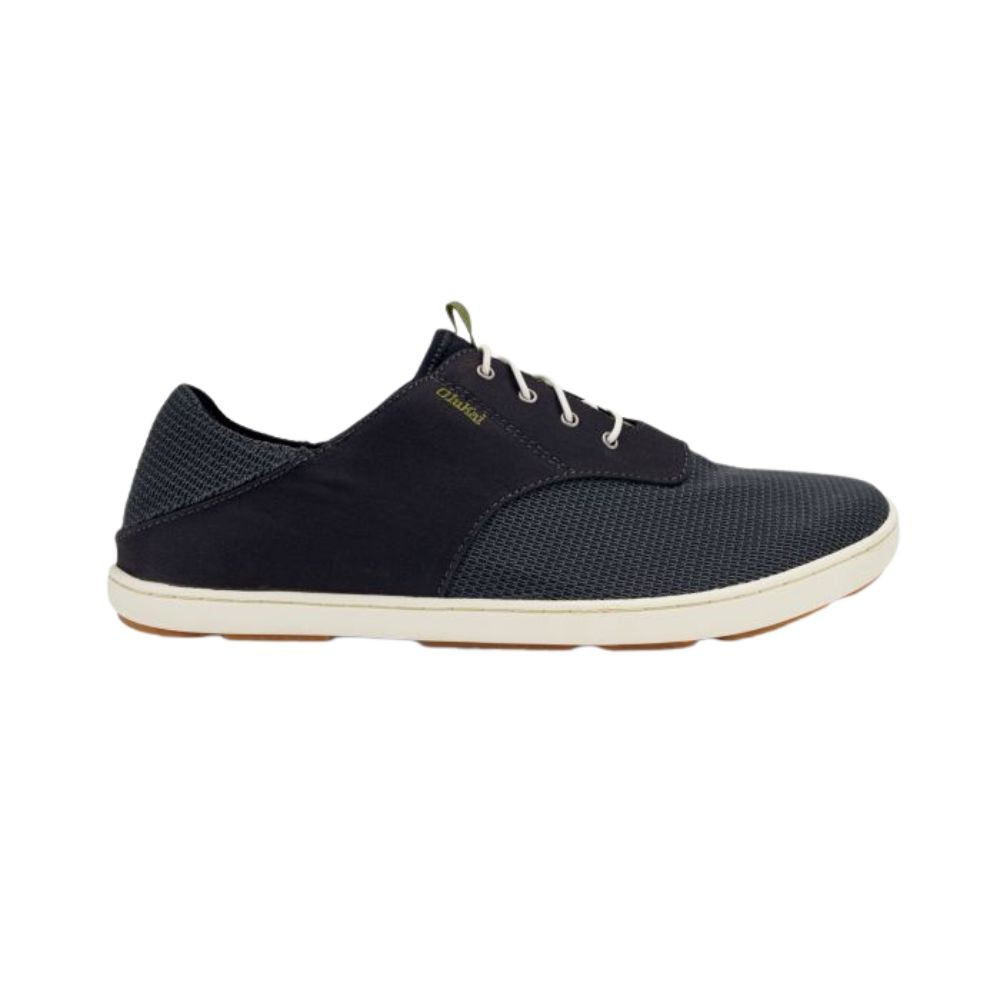 OLUKAI Nohea Moku Men’s No Tie Boat Shoes – 10283 – Black – 11.5