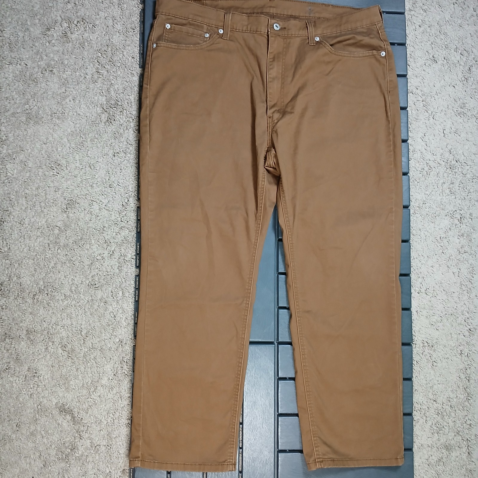 Levis 541 Men All Seasons Tech Pants 40X30 Brown 5 Pockets Red Tab Stretch PB83