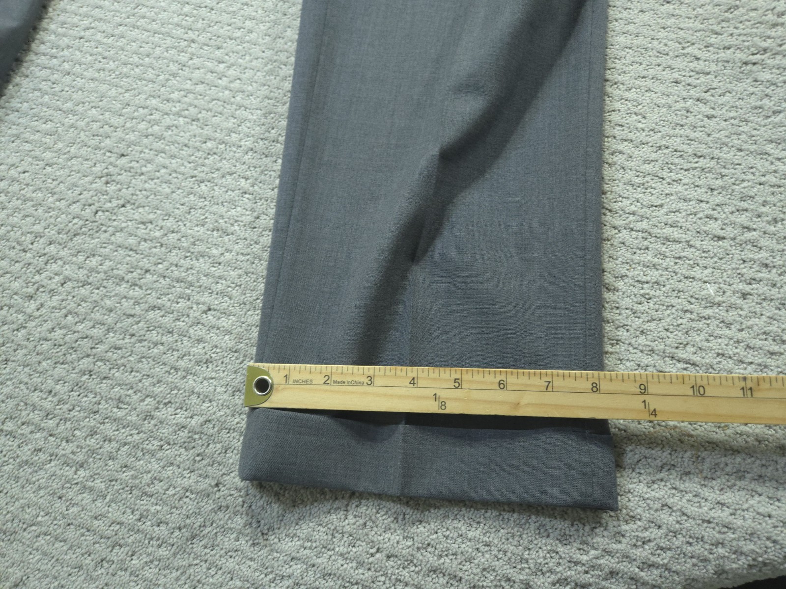 Ralph Lauren Pants Mens 36×30 Gray Wool Dress Trousers Stretch Total Performance