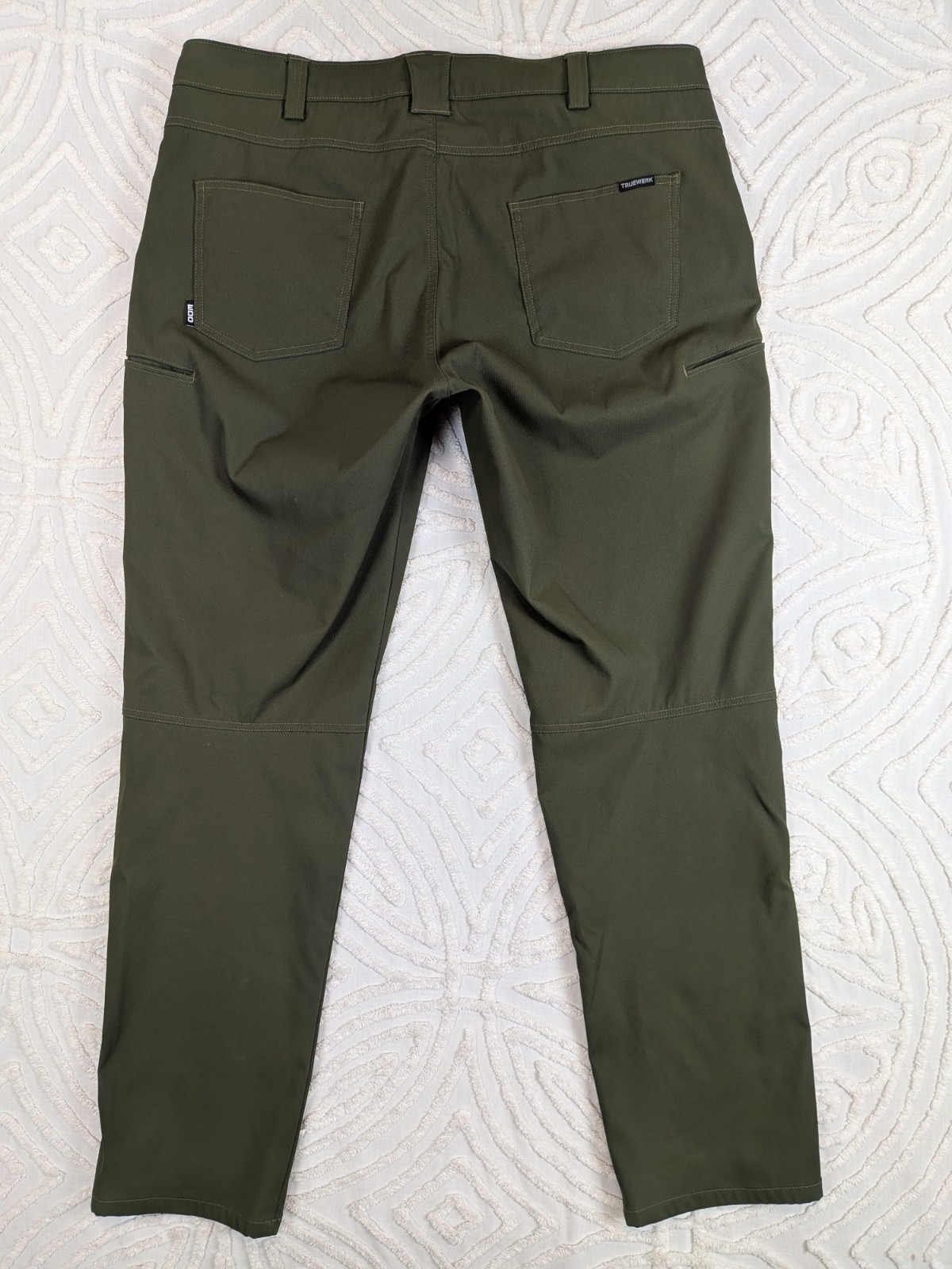 Truewerk EDO Werkpant Men’s 40×33 Green Pants Technical Performance Work 40 Long