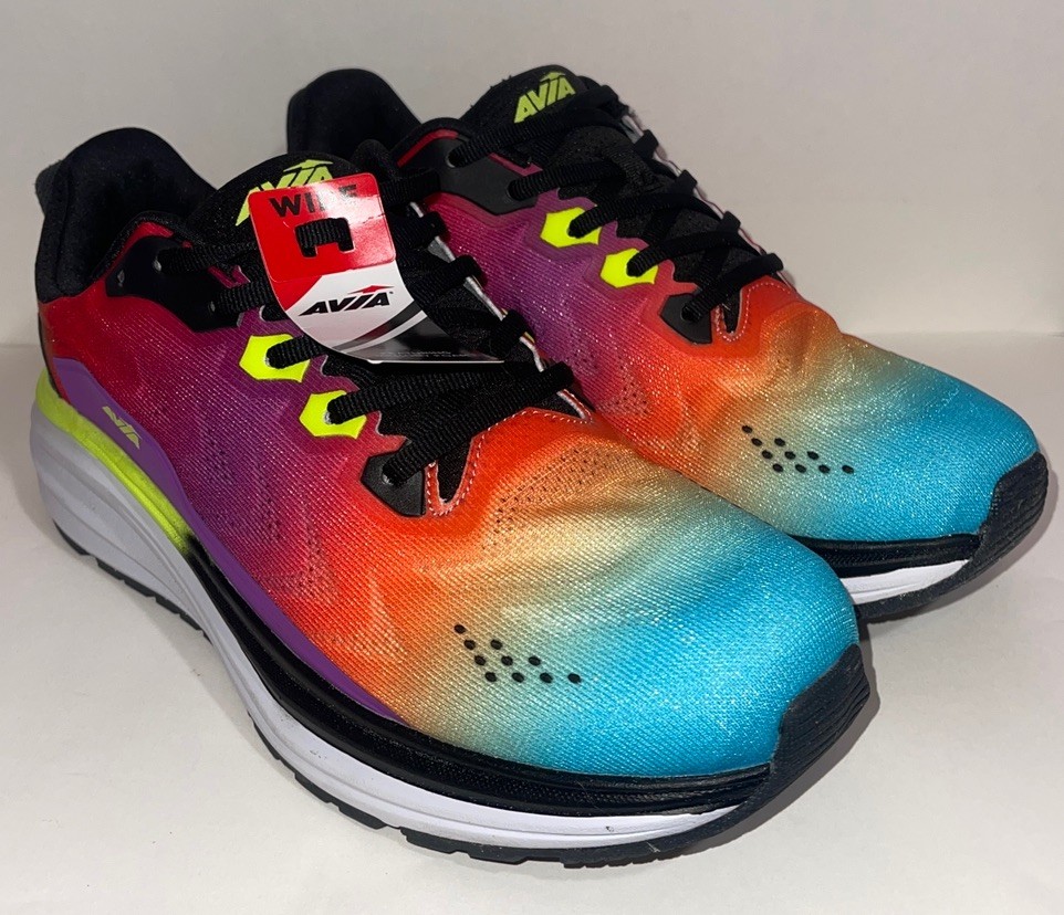 Avia AVI-MOVE Memory Foam Running Shoes Women’s Wide L9/R9.5 Multicolor Sneakers