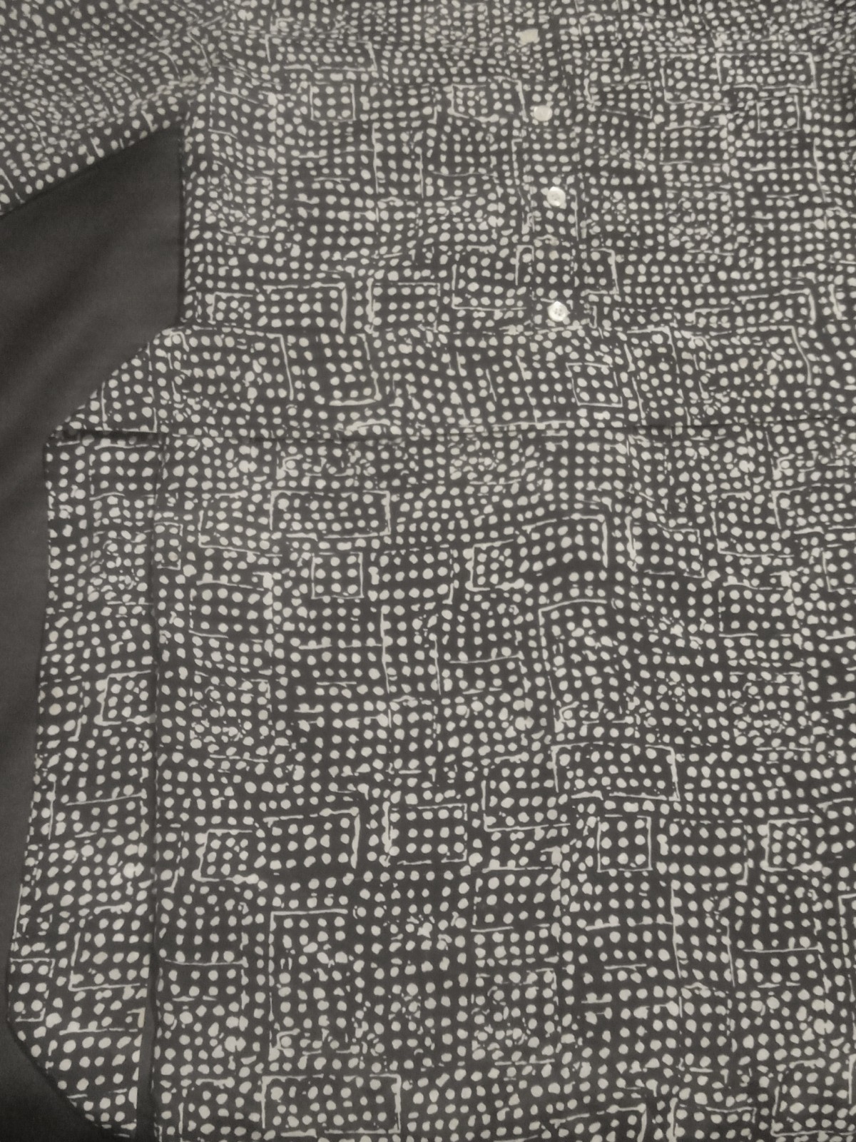 Brownstone Studio New York Shirt Dress Size 12 Black White Polka Dot Belted USA