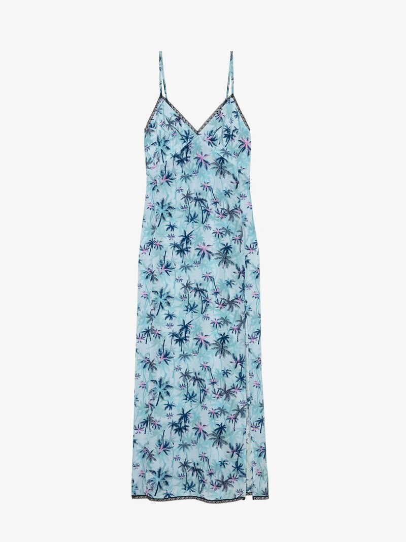 NEW Women Zadig &Voltaire V-Neck Silk Thin Sweet Soft Top Suspenders Dress XS-L