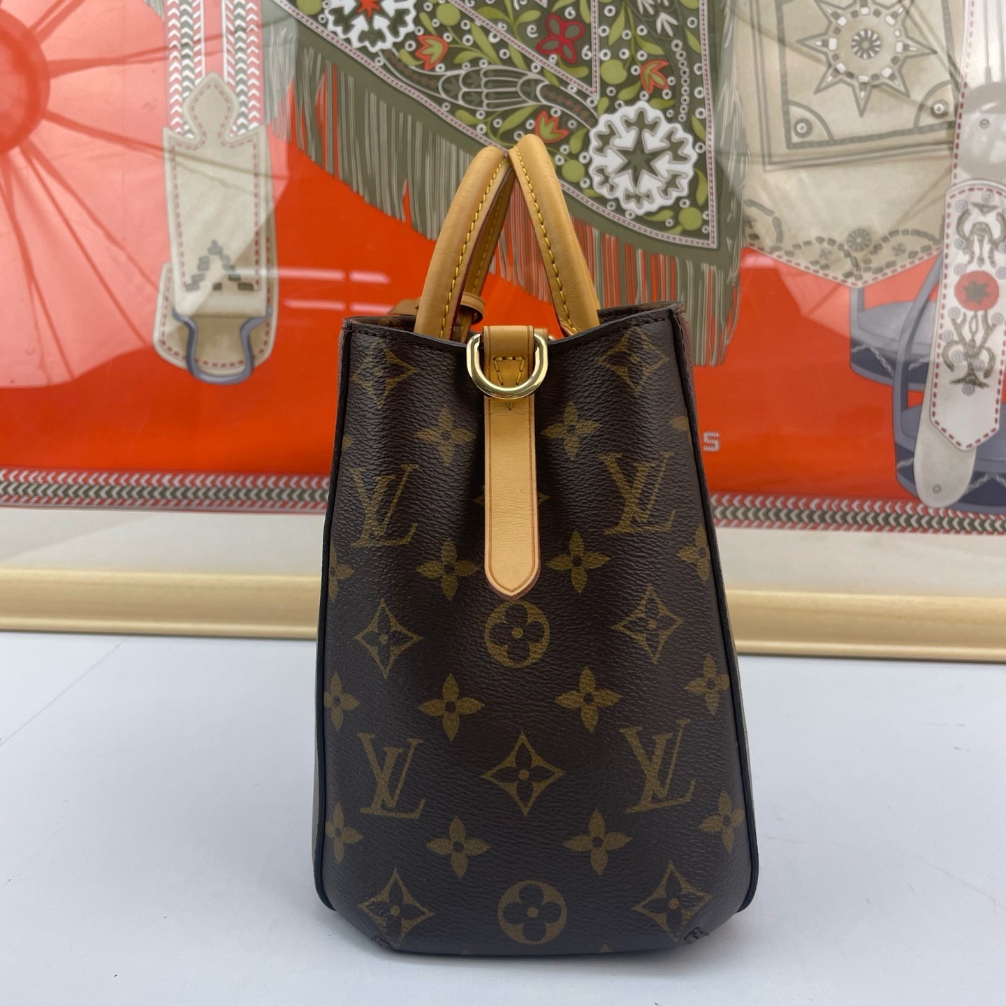 Louis Vuitton Montaigne BB Monogram Canvas Crossbody Shoulder Bag Brown LV