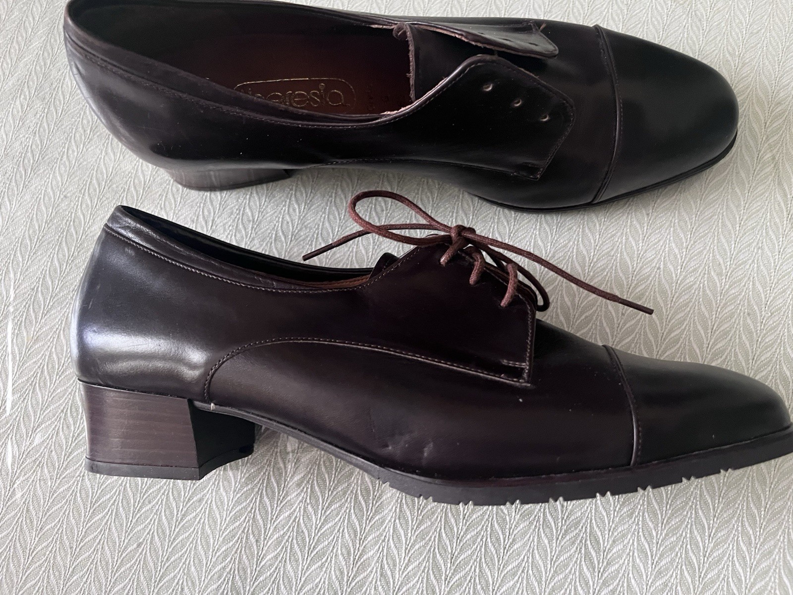 New Leather Dark Brown Made in Germany Theresia Women Shoes Sz 6.5