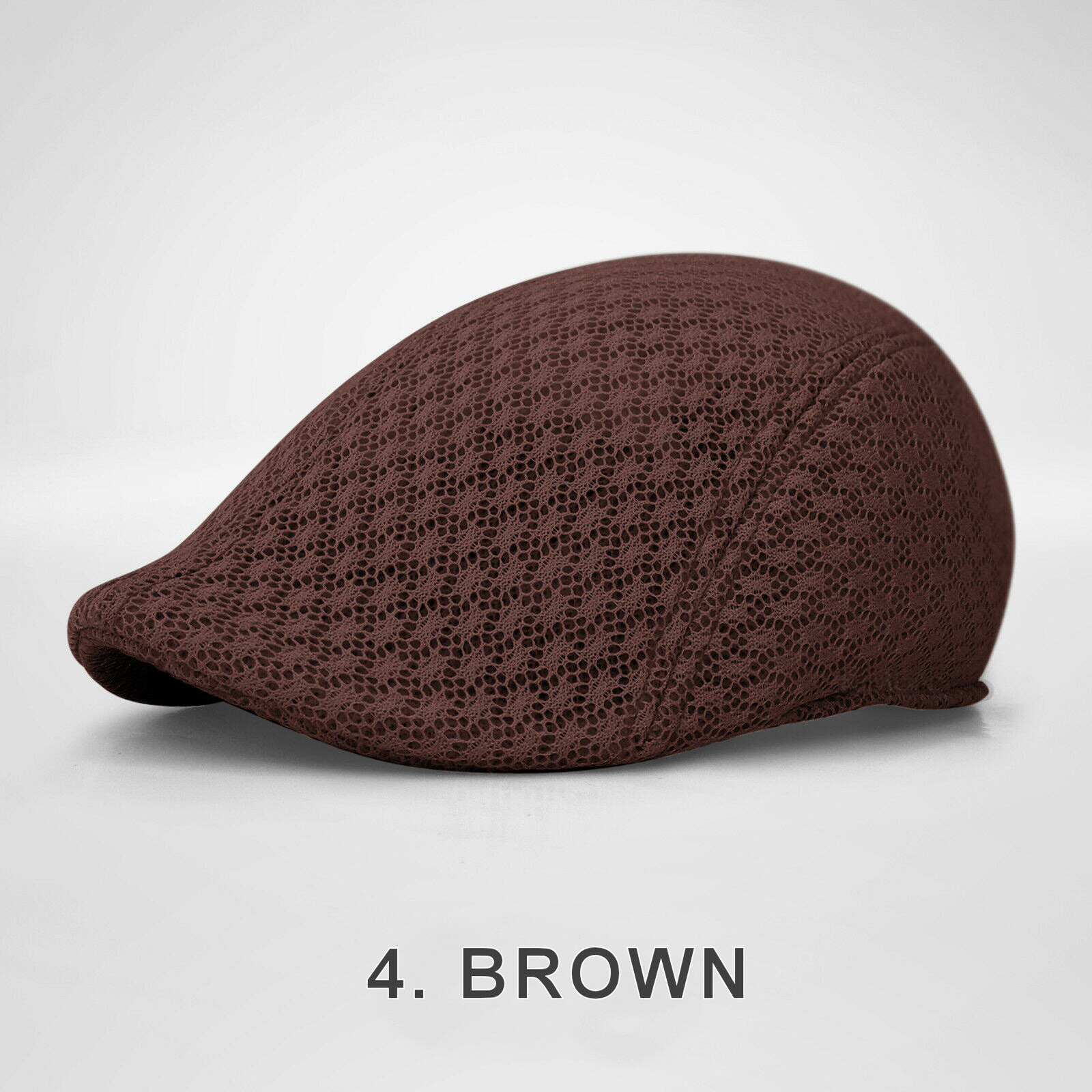 Duck Mesh Summer Gatsby Cap Mens Ivy Hat Golf Driving Sun Flat Cabbie Newsboy