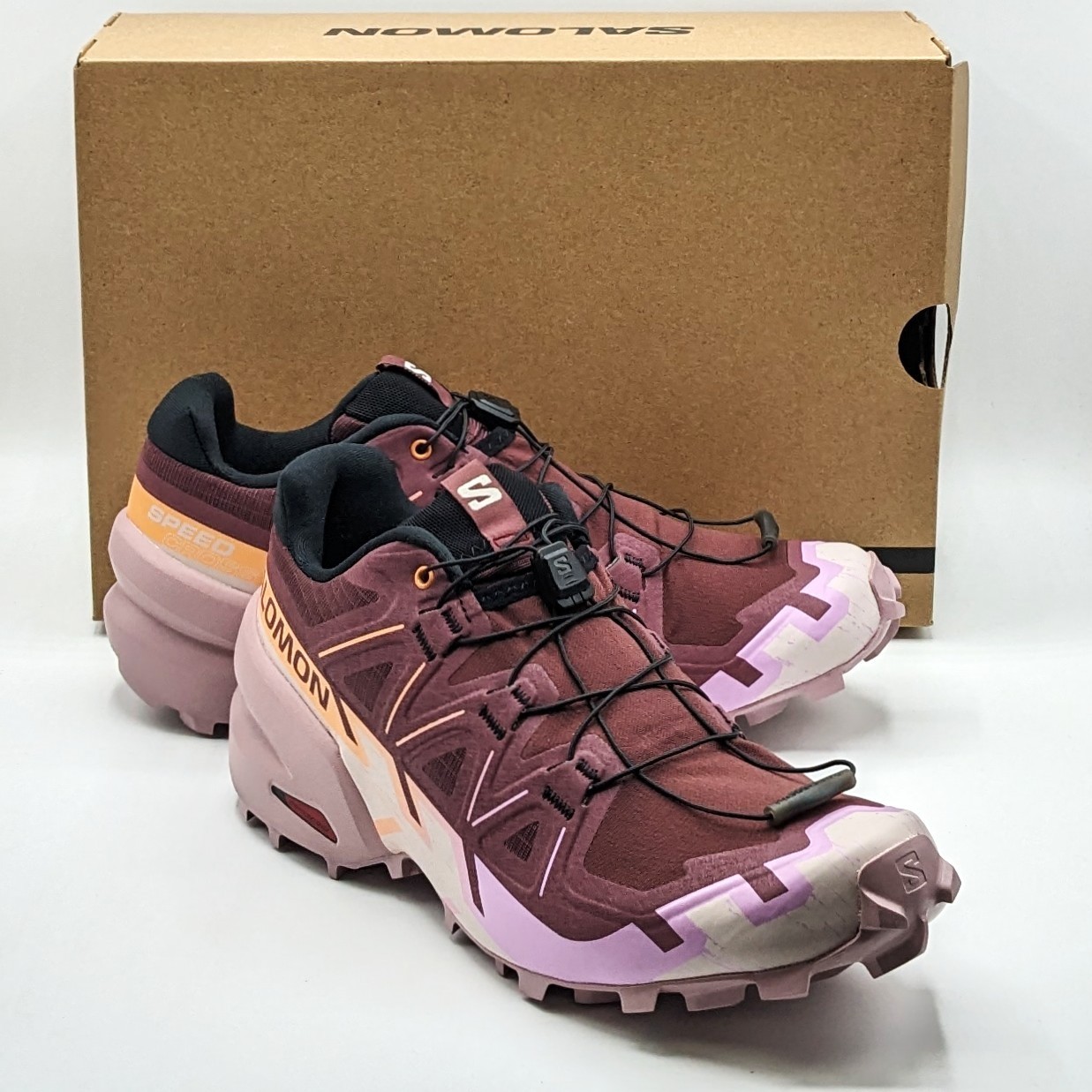 Salomon Speedcross 6 Women’s Moderate Terrain Running Shoe [Deauville Mauve] NEW