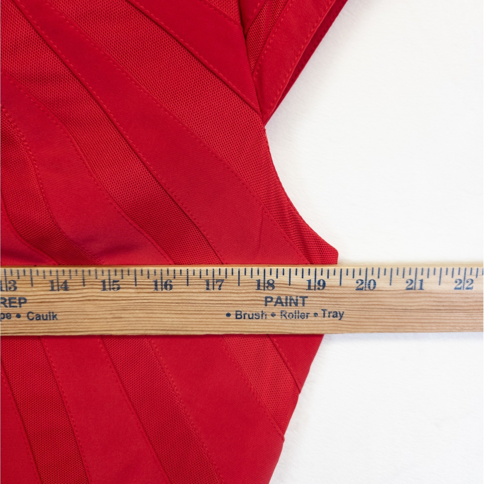 Adrianna Papell Dress Womens 12 Red Fit Flare Classic Romantic Chic Minimalist