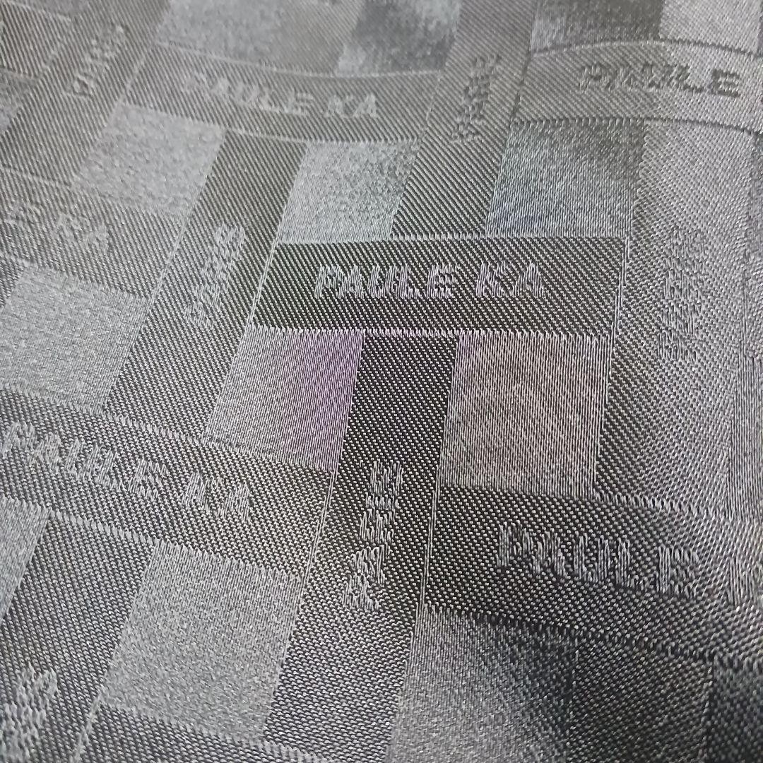 PAULE KA Black Logo Check Pattern Knee-Length Pencil Skirt Size S