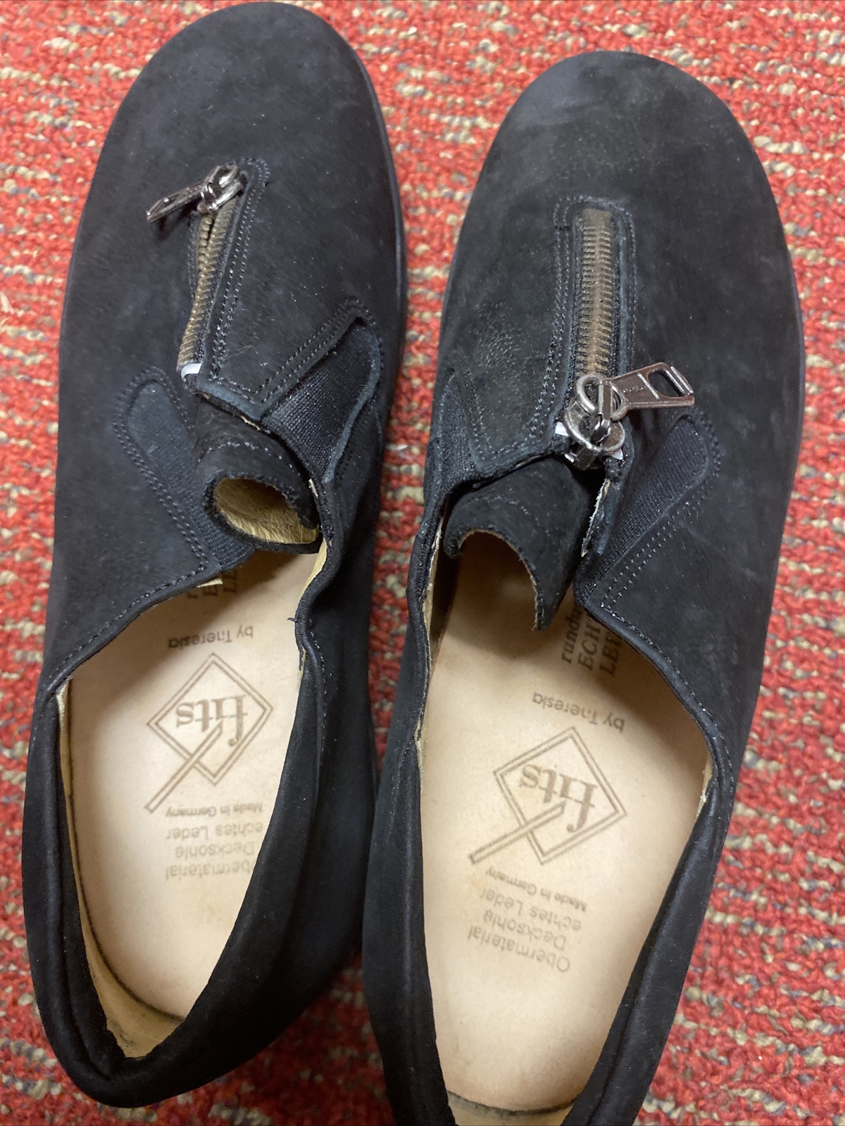 297-20W Sport Nubuk Theresia black sport nubuk lightsole Zipper Boston Black Sz7