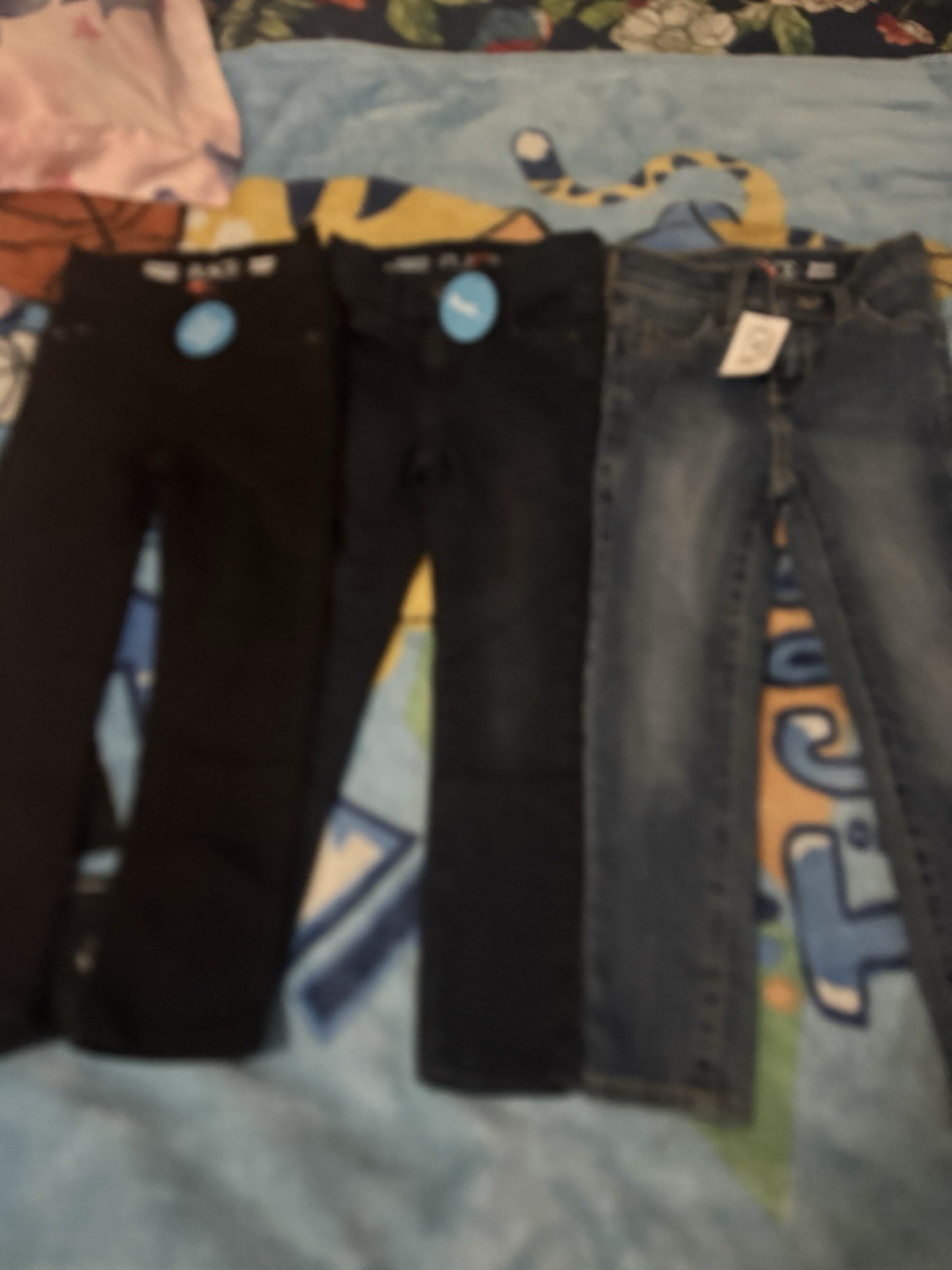 The Children’s Place Girls Skinny Stretch Denim Jeans Slim Fit Size 4 Black 3