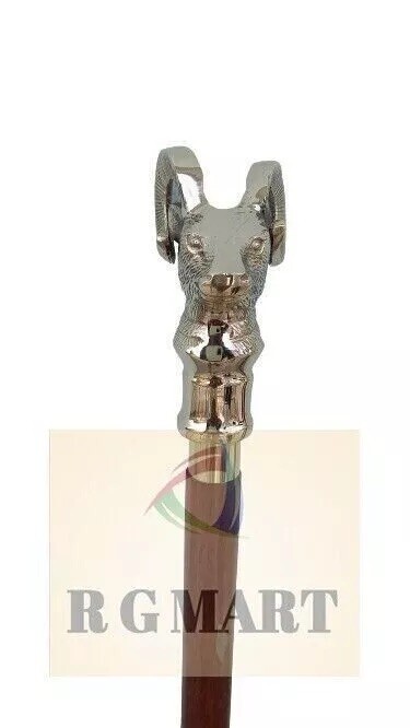5 pcs lot – Designer Walking Cane Vintage Style Cobra, Goat, Swan, Jaguar, Snake