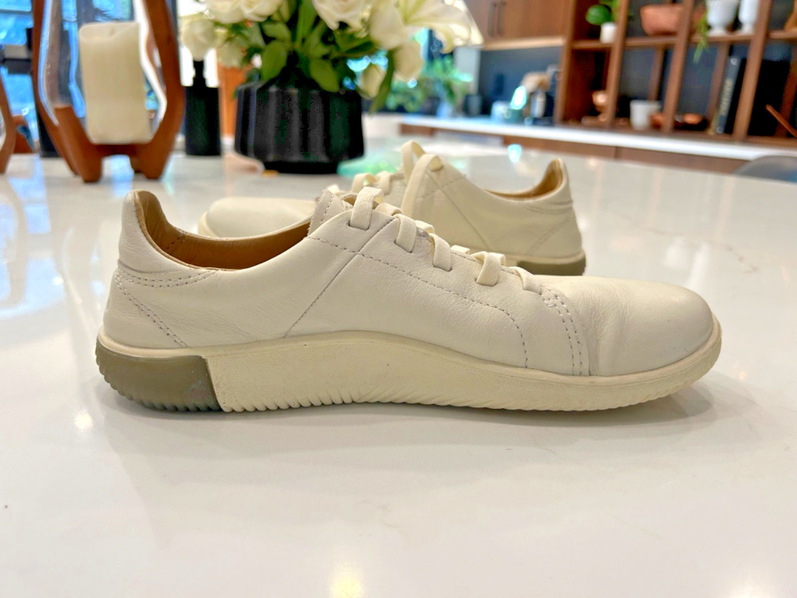 Keen KNX Mens Shoes Sz 7 Star White Leather Lace Up Sneakers New