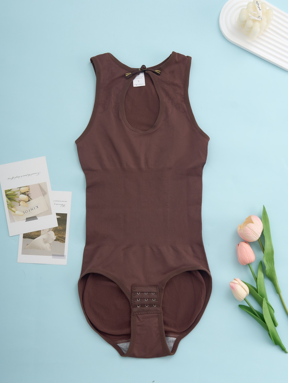 Sleeveless Seamless Shapewear Bodysuit Tummy Control Butt Lifter