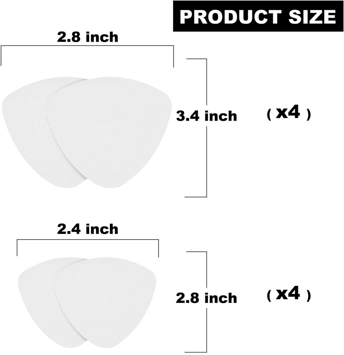 Shoe Heel Repair, 4 Pairs Self-adhesive Inside Shoe Patches Kit For Repair Holes