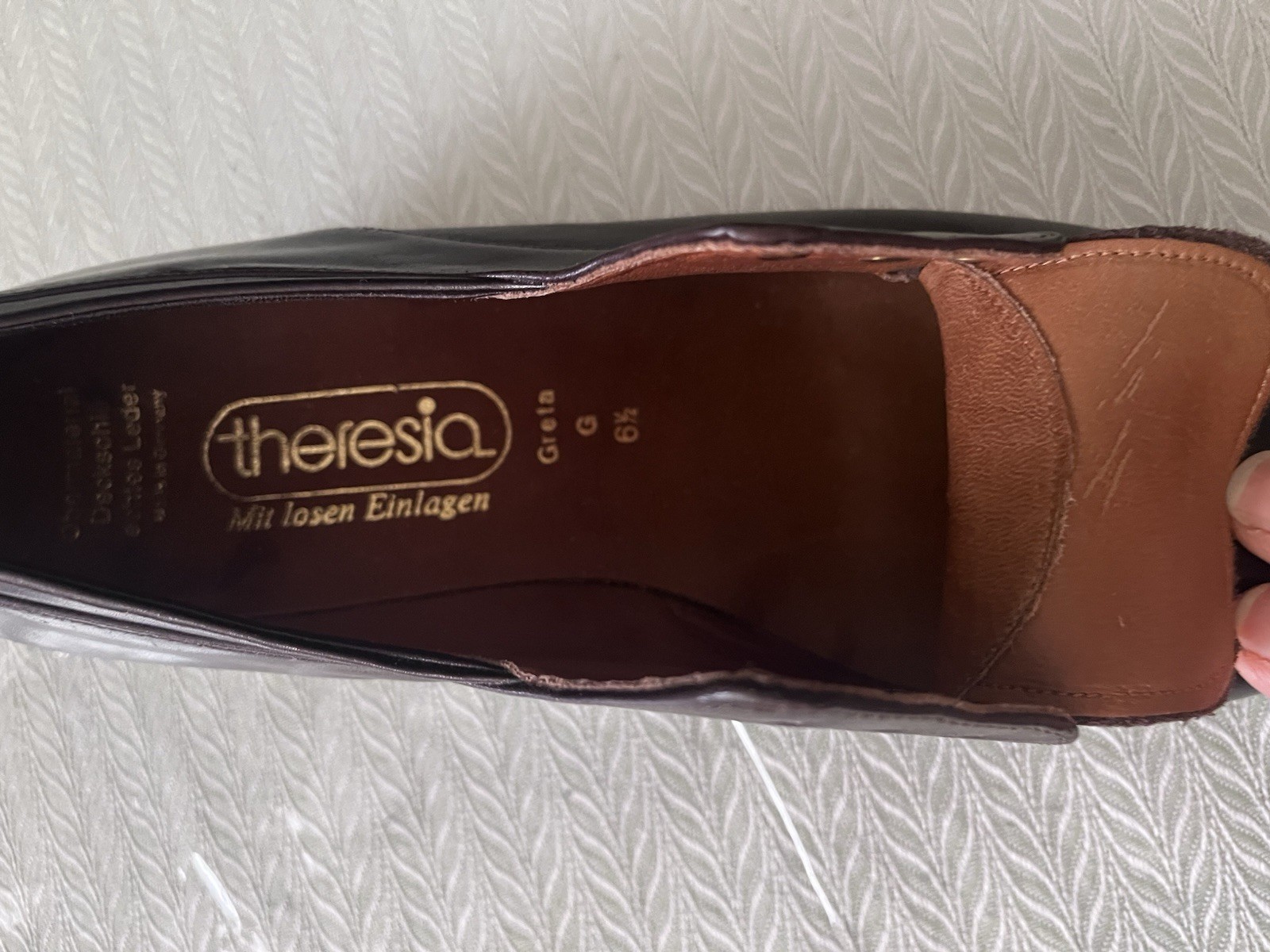 New Leather Dark Brown Made in Germany Theresia Women Shoes Sz 6.5