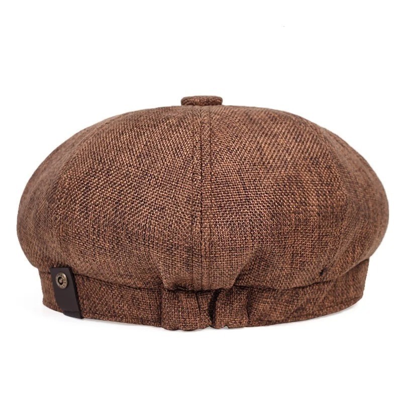 Newsboy Hat Flat Cap Driver Herringbone Tweed Plain Wool Baker Boy Classic Golf