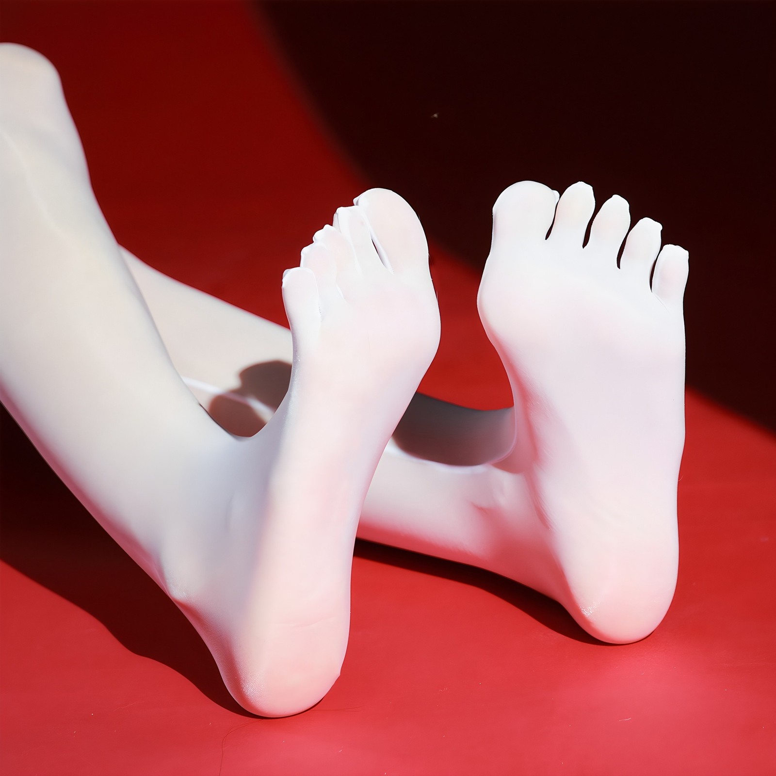 5D Oil Glossy Shiny Five-Toe Pantyhose High-Stretch Ultra-Thin Tights Stockings