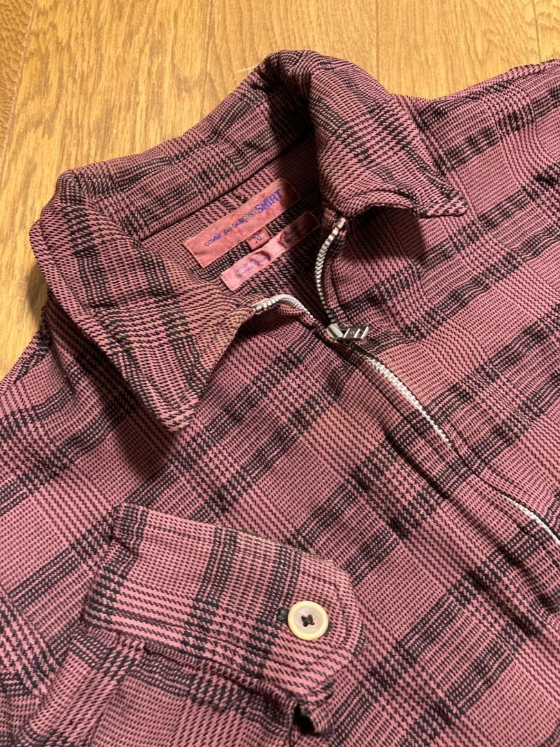 USED 00S COMME DES GARCONS SHIRT POLYESTER SHRINK GARMENT-DYED JACKET SWING TO