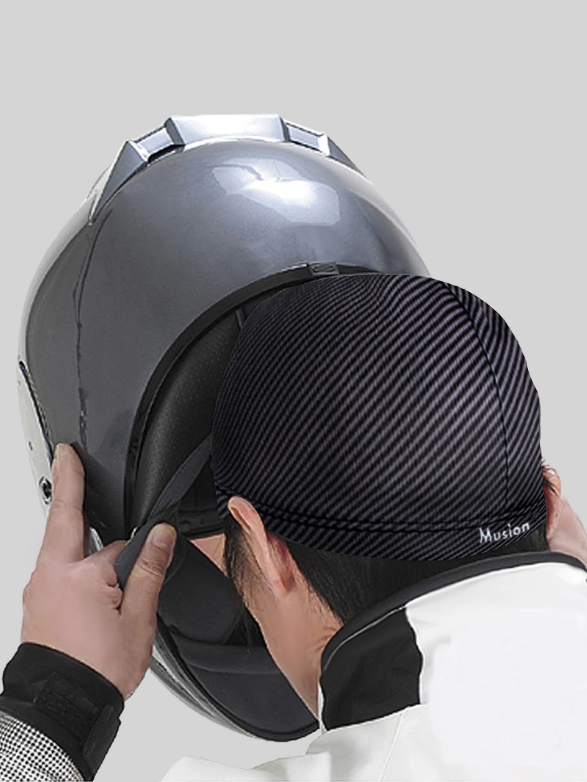 Motorcycle Helmet Liner Skull Cap Doo Rag Durag Biker Head Wrap Sweat Wicking **