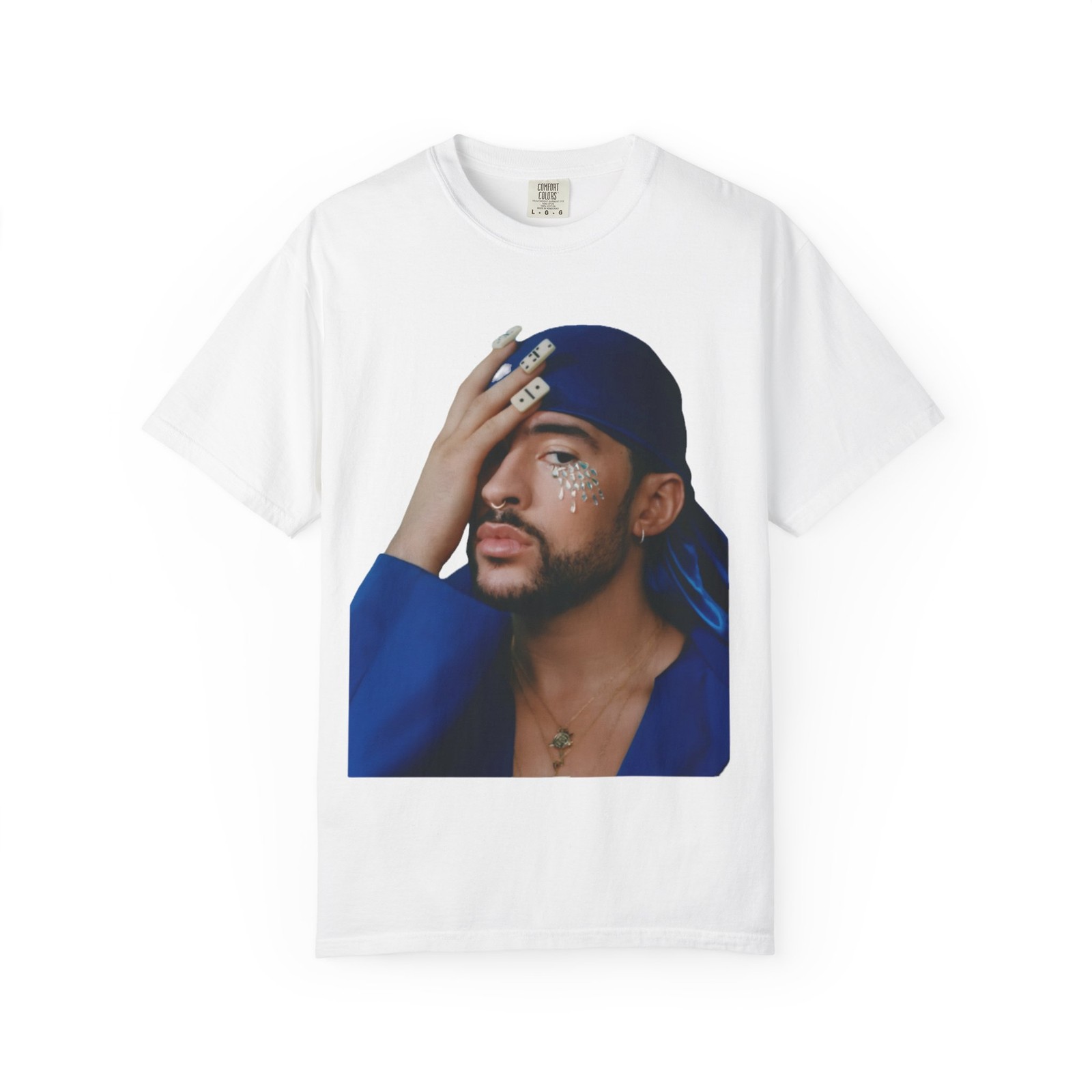 Bejeweled Portrait T-Shirt | Fashion Photo Print,Conejo Malo,Bunny Bad